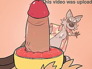 Kesenangan kartun dengan sentuhan: blowjob gay bertema jeruk