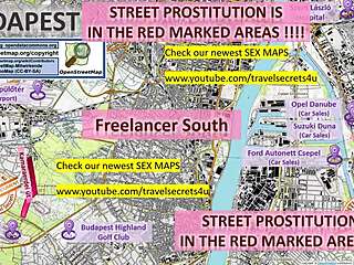 Карта на уличната проституция в Будапеща, включваща масажни салони, проститутки и момичета за повикване