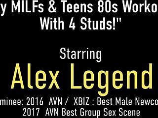 MILF ที่มีหน้าอกและเพื่อนๆ ร่วมกับ Alex Legend ในปาร์ตี้ออร์กี้สุดยอด