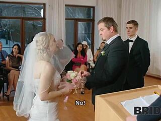 Bride and groom having sex on camera