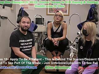 Channy Crossfire krijgt een jaarlijkse gynaecologische controle van Dr. Tampa in deze fetisj-thema video