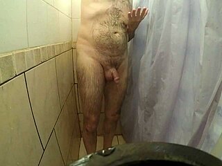 Gay Masturbation and Shower Fun with a Handjob