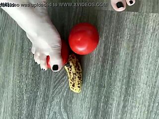 Cock trample and foot worship with Mistress Sofi in close-up POV