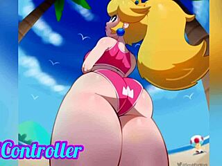 Small tits and big ass in the 100th compilation of Peach Rosalina