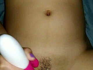 Bareja babe enjoys solo play with big pussy toy