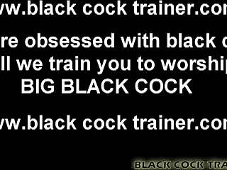 Interracial femdom action with a big black cock