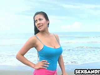 10 Latina amateurs have hot fucking on the beach