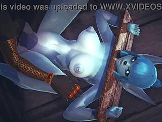 Cartoon porn in 3D featuring Anubis the dog and hard sex with Pokemon Glaceon