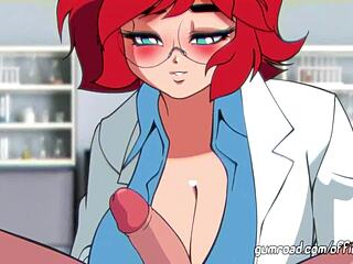 Horny patient gets a big ass blowjob and cumshot from Dr Maxine