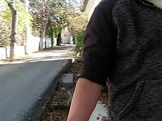 Extremely hot amateur blowjob in public on the street