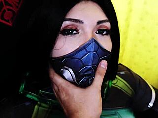 Rough and Sweet: Viper Cosplay Creampie and Facial