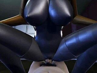 Animação de sexo HD com peitos grandes e brinquedos