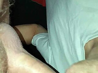 Gay amateur receives a blowjob from daddy in a basement