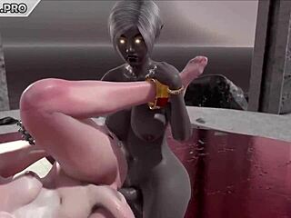 Érzéki 3D animáció két ladyboyról, akik anális szexet folytatnak és szopással fejezik be