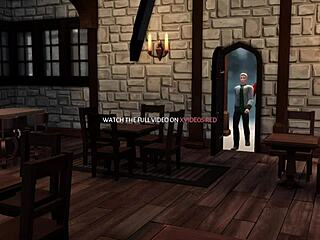 3D cartoon animation of Draco Malfoy and his friends' kinky encounter