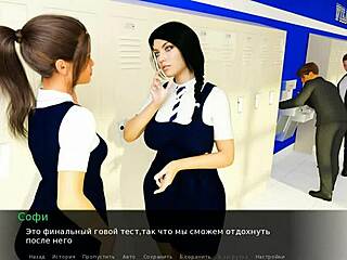 Exam time - 3D cartoon porn - Brunette and blonde in action