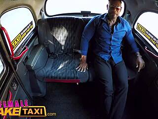 Лекси Свит наслаждается большим черным членом в поддельном такси