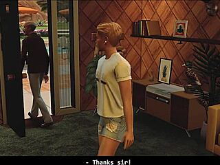 O personagem do Straight Sims 4 sem querer faz sexo gay com um jovem