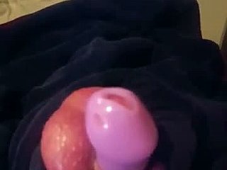 Sissy's humiliation turns into sissygasm in chastity